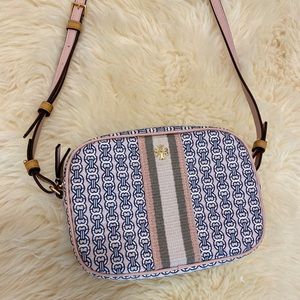 TORY BURCH GEMINI LINK CANVAS MINI BAG